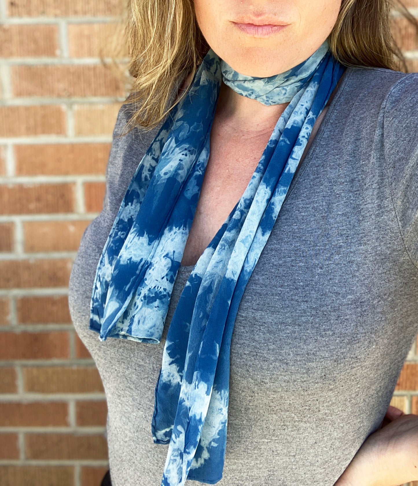 Little Lakes Small Silk Scarf