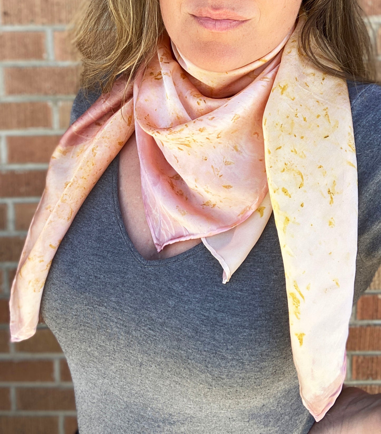 Touch of Pink 35" Silk Scarf