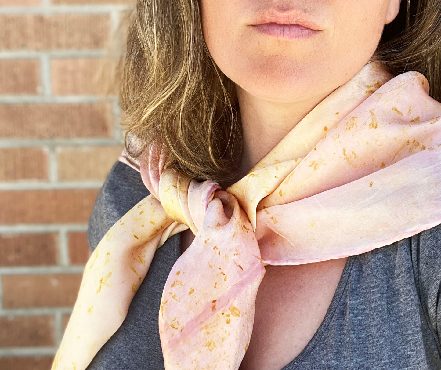 Touch of Pink 35" Silk Scarf