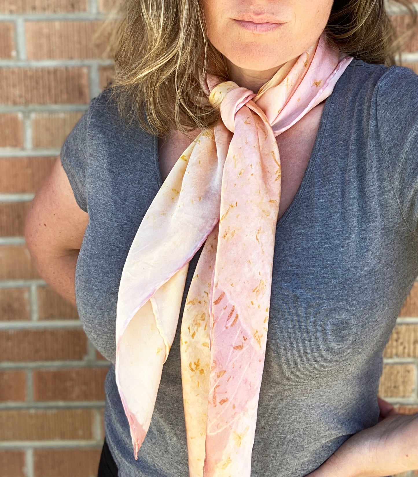 Touch of Pink 35" Silk Scarf